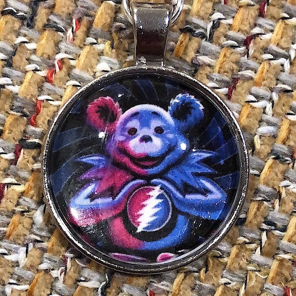 Grateful Dead Keychains PURPLE PINK SYF BEAR BUYITWHENFOUND Custom Made